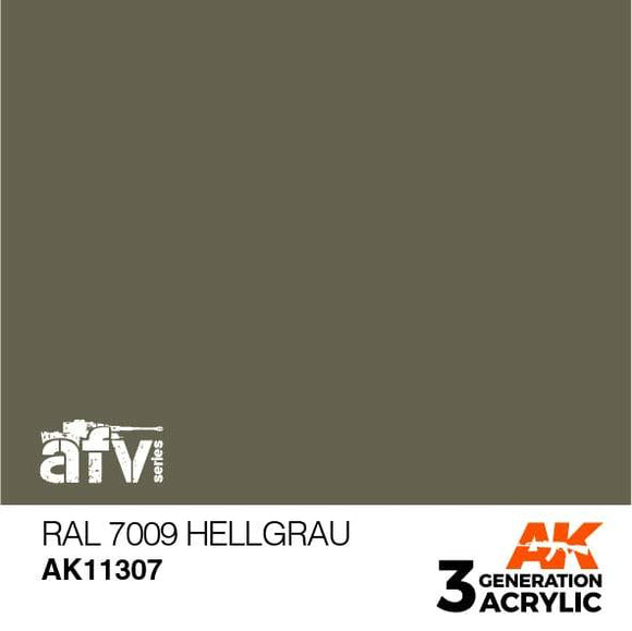 AK11307 RAL 7009 Hellgrau Acrylics 3rd Generation - AFV AK Interactive 