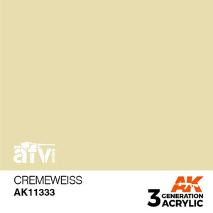 AK11333 Cremeweiss Acrylics 3rd Generation - AFV AK Interactive 