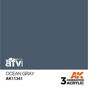 AK11341 Ocean Gray (FS35164) Acrylics 3rd Generation - AFV AK Interactive 