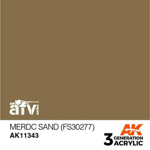 AK11343 MERDC Sand (FS30277) Acrylics 3rd Generation - AFV AK Interactive 