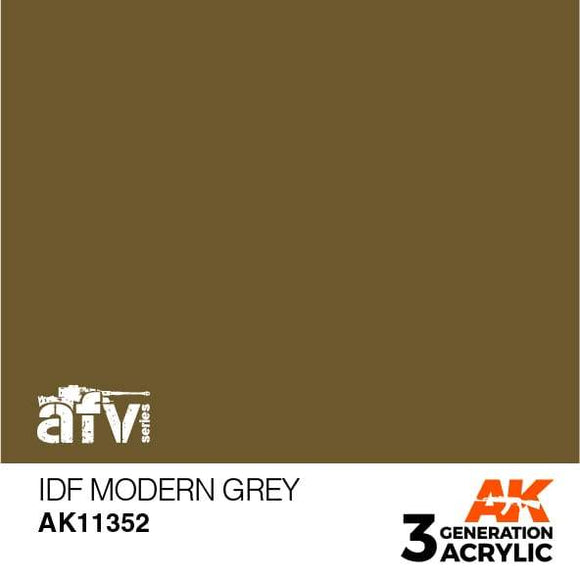 AK11352 IDF Modern Grey Acrylics 3rd Generation - AFV AK Interactive 