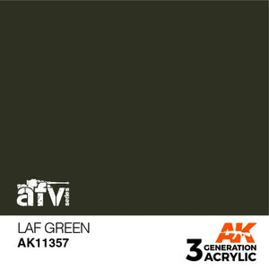 AK11357 LAF Green Acrylics 3rd Generation - AFV AK Interactive 