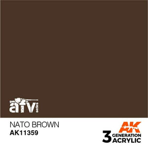 AK11359 NATO Brown Acrylics 3rd Generation - AFV AK Interactive 