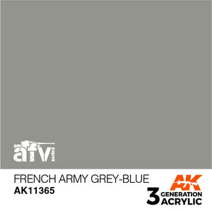 AK11365 French Army Grey-Blue Acrylics 3rd Generation - AFV AK Interactive 