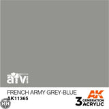 AK11365 French Army Grey-Blue Acrylics 3rd Generation - AFV AK Interactive 