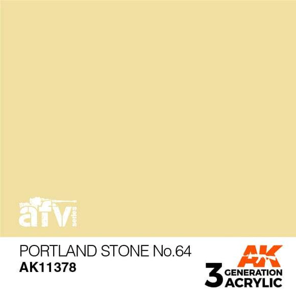 AK11378 Portland Stone No.64 Acrylics 3rd Generation - AFV AK Interactive 