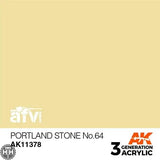 AK11378 Portland Stone No.64 Acrylics 3rd Generation - AFV AK Interactive 