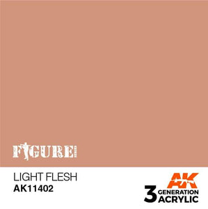 AK11402 Light Flesh Acrylics 3rd Generation - FIGURE AK Interactive 