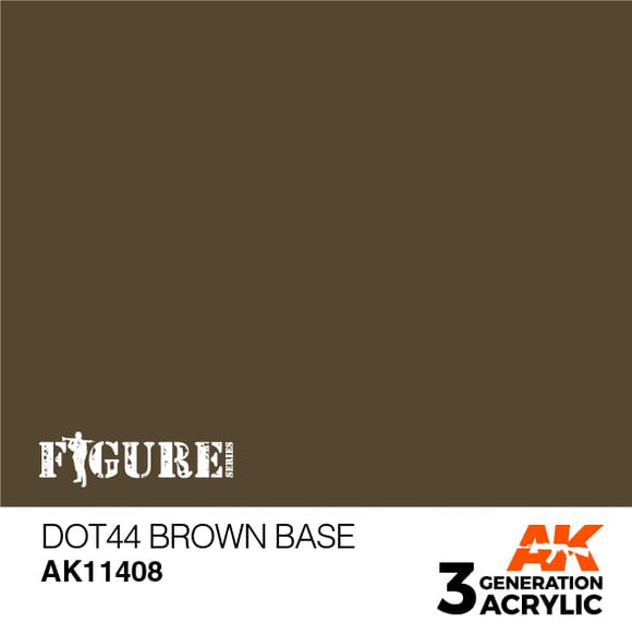 AK11408 Dot44 Brown Base Acrylics 3rd Generation - FIGURE AK Interactive 