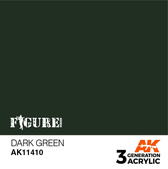 AK11410 Dark Green Acrylics 3rd Generation - FIGURE AK Interactive 