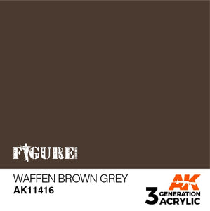 AK11416 Waffen Brown Grey Acrylics 3rd Generation - FIGURE AK Interactive 