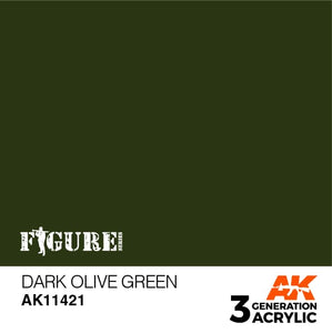 AK11421 Dark Olive Green Acrylics 3rd Generation - FIGURE AK Interactive 