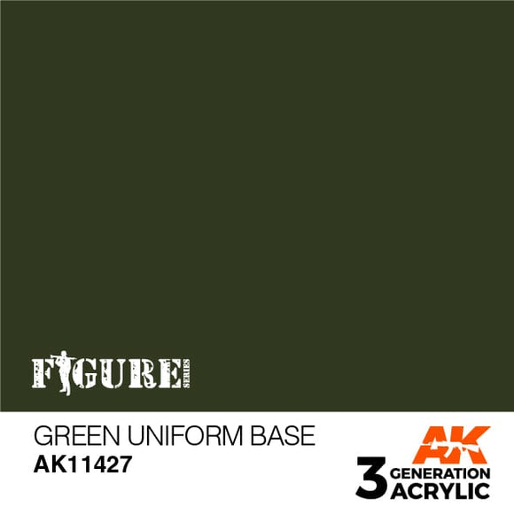 AK11427 Green Uniform Base Acrylics 3rd Generation - FIGURE AK Interactive 