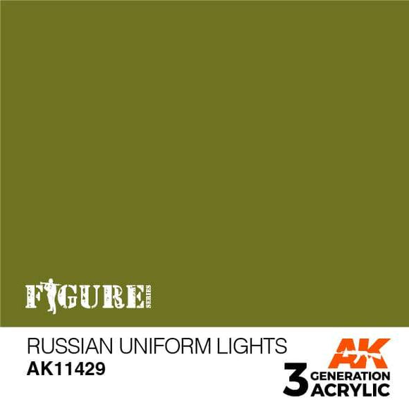 AK11429 Russian Uniform Lights Acrylics 3rd Generation - FIGURE AK Interactive 