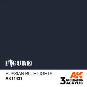 AK11431 Russian Blue Lights Acrylics 3rd Generation - FIGURE AK Interactive 