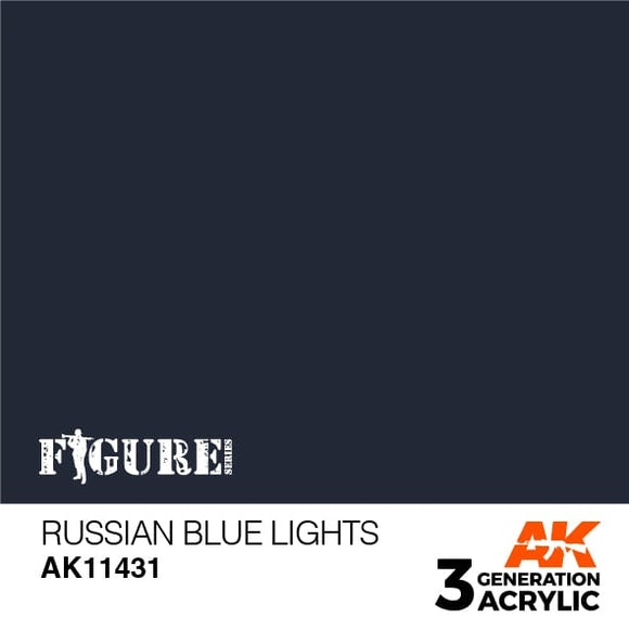 AK11431 Russian Blue Lights Acrylics 3rd Generation - FIGURE AK Interactive 