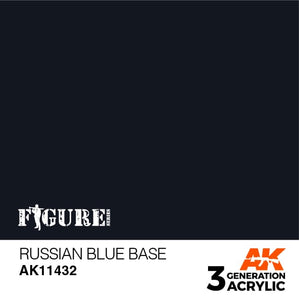 AK11432 Russian Blue Base Acrylics 3rd Generation - FIGURE AK Interactive 