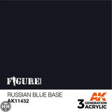 AK11432 Russian Blue Base Acrylics 3rd Generation - FIGURE AK Interactive 