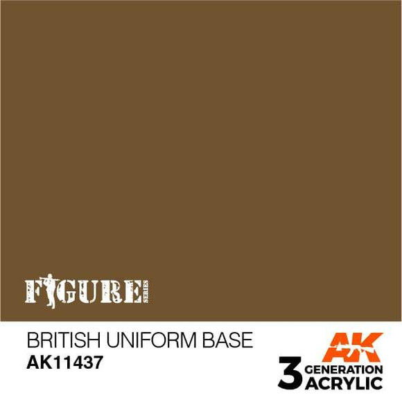 AK11437 British Uniform Base Acrylics 3rd Generation - FIGURE AK Interactive 