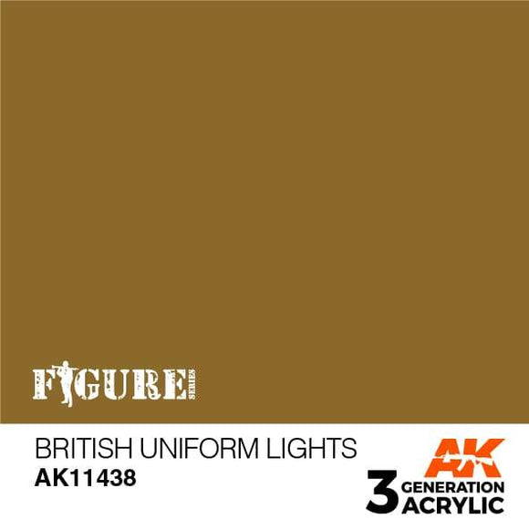 AK11438 British Uniform Lights Acrylics 3rd Generation - FIGURE AK Interactive 