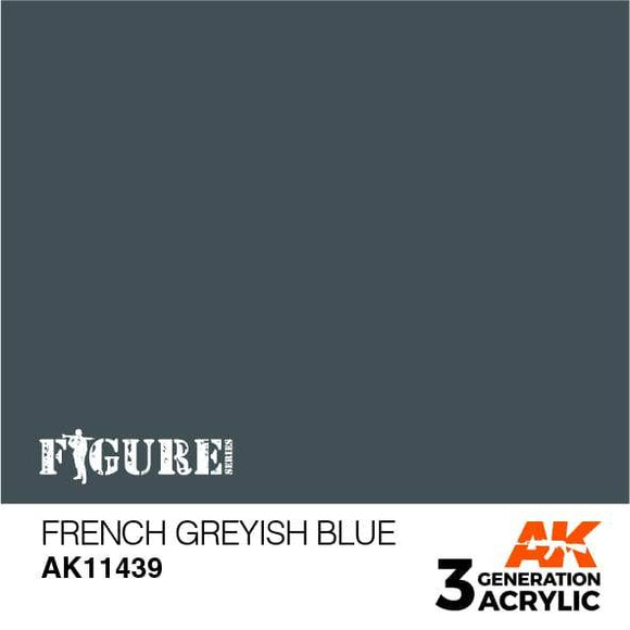 AK11439 French Greyish Blue Acrylics 3rd Generation - FIGURE AK Interactive 