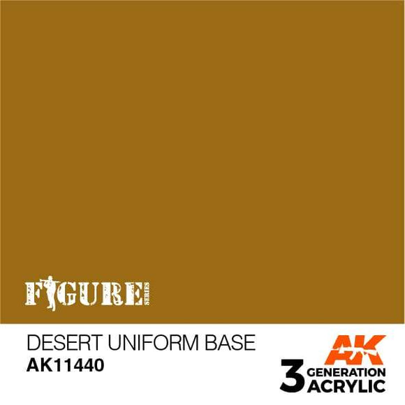 AK11440 Desert Uniform Base Acrylics 3rd Generation - FIGURE AK Interactive 