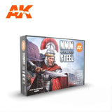 AK11601 NON METALLIC METAL: STEEL Acrylics 3rd Generation Sets AK Interactive 