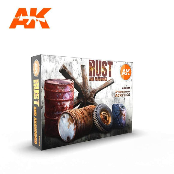 AK11605 RUST SET Acrylics 3rd Generation Sets AK Interactive 