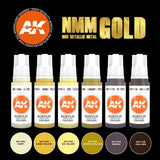 AK11606 NMM (Non Metallic Metal) GOLD Set Acrylics 3rd Generation Sets AK Interactive 