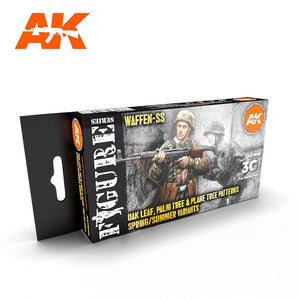 AK11626 WAFFEN SPRING-SUMMER CAMOUFLAGE 3G Acrylics 3rd Generation Sets AK Interactive 