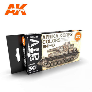 AK11652 AFRIKA KORPS 3G Acrylics 3rd Generation Sets AK Interactive 