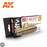 AK11656 GERMAN WAR COLORS 37-44 3G Acrylics 3rd Generation Sets AK Interactive 