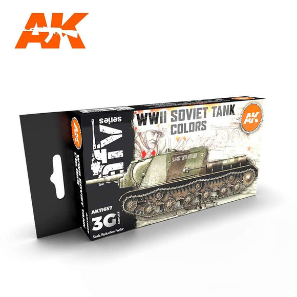 AK11657 SOVIET CAMOUFLAGES 3G Acrylics 3rd Generation Sets AK Interactive 