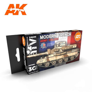 AK11661 MODERN FRENCH AFV 3G Acrylics 3rd Generation Sets AK Interactive 