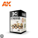 AK11666 BUNDESWEHR DESERT COLORS 3G Acrylics 3rd Generation Sets AK Interactive 