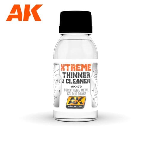 Ak470 Xtreme Cleaner & Thinner 100ml Xtreme Metal AK Interactive 
