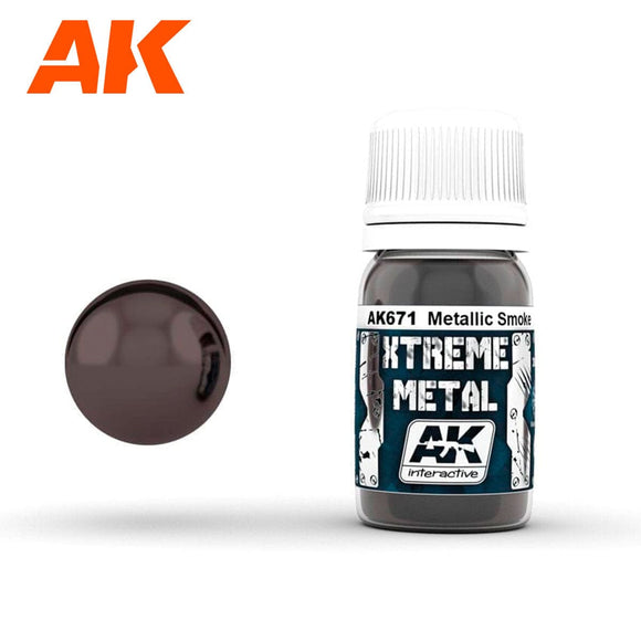 Ak671 Xtreme Metal Smoke Metallic Xtreme Metal AK Interactive