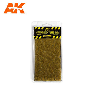 AK8119 Mixed Green Tufts 6Mm Tufts & Flocks AK Interactive 