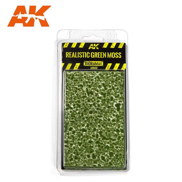 AK8132 Realistic Green Moss Tufts & Flocks AK Interactive 