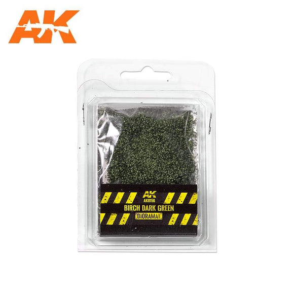 Ak8156 Birch Dark Green Leaves - 28 Mm. 1/72 (Bag 7 Gr.) Leaves AK Interactive 