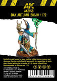 Ak8158 Oak Autumn Leaves - 28 Mm. 1/72 (Bag 7 Gr.) Leaves AK Interactive 