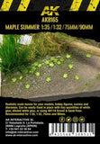 Ak8165 Maple Summer Leaves 1/35 (Bag 7 Gr.) Leaves AK Interactive 