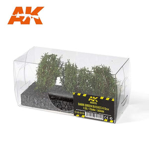 AK8215 Dark Green Bushes 4-6Cm -1:35 / 75 Mm / 90 Mm Bushes AK Interactive 