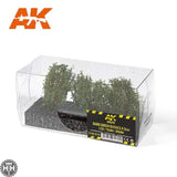 AK8215 Dark Green Bushes 4-6Cm -1:35 / 75 Mm / 90 Mm Bushes AK Interactive 