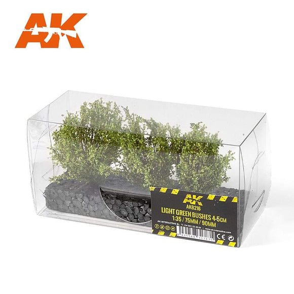 AK8216 Light Green Bushes 4-6Cm -1:35 / 75 Mm / 90 Mm Bushes AK Interactive 