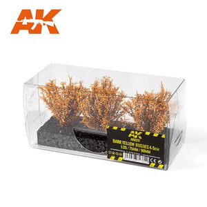 AK8217 Dark Yellow Bushes 4-6Cm -1:35 / 75 Mm / 90 Mm Bushes AK Interactive 