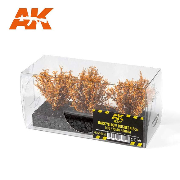 AK8217 Dark Yellow Bushes 4-6Cm -1:35 / 75 Mm / 90 Mm Bushes AK Interactive 