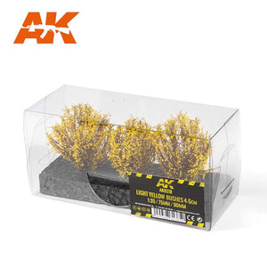 AK8218 Light Yellow Bushes 4-6Cm -1:35 / 75 Mm / 90 Mm Bushes AK Interactive 