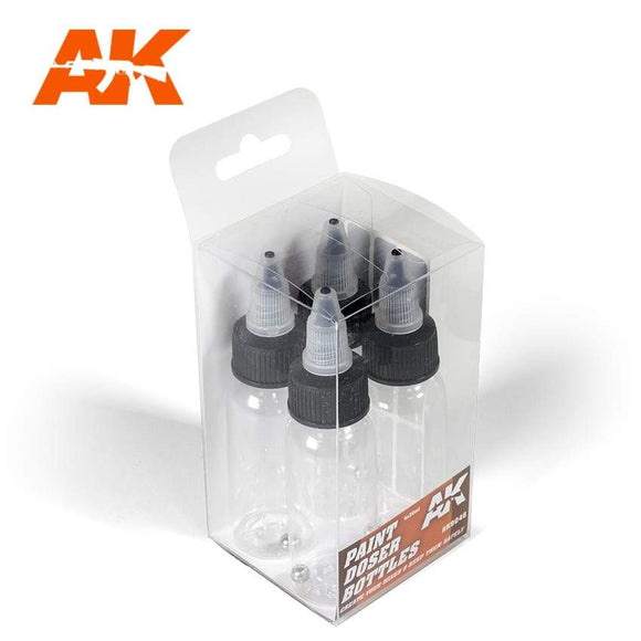 AK9046 Paint Doser Bottles 4x30 ml Generic AK Interactive 