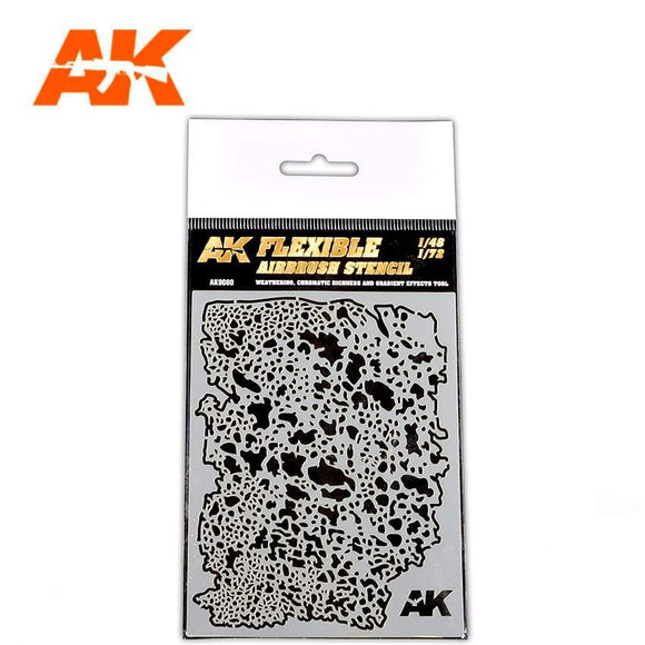 AK9080 FLEXIBLE AIRBRUSH STENCIL 1/48 1/72 Generic AK Interactive 